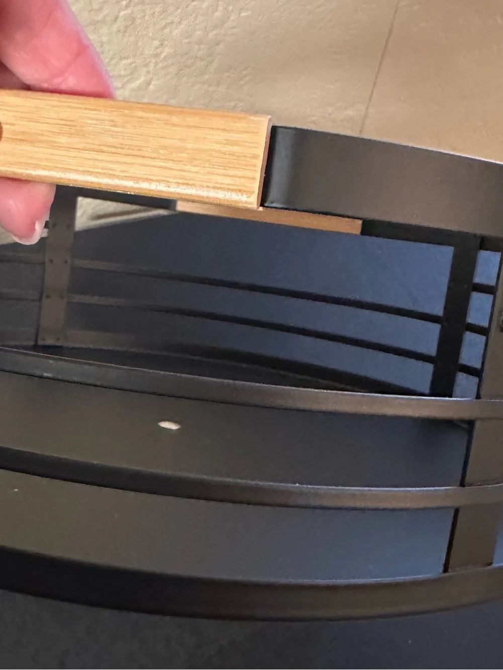 West Elm Black Rotating Turntable Tray